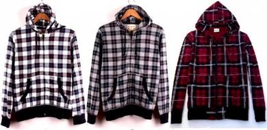 Retro Hoodie 2-Way Zipper Sweater Vintage Jacket