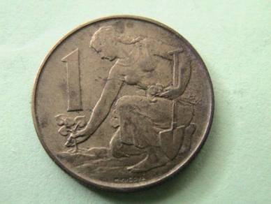 Syiling Czechoslovakia 1 koruna 1985