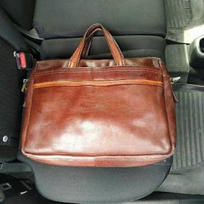 Full Leather crossbody messenger bag