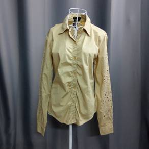 BCBG Maxazria Khaki Long Sleeve Top