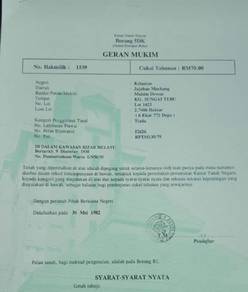 Others Land in Machang, KTN