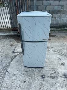 (Sharp) Fridge 2 Door Peti Sejuk Ais Freezer Refri