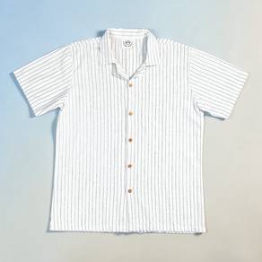 Kana Maru Striped Short Sleeve Shirt –Summer Style