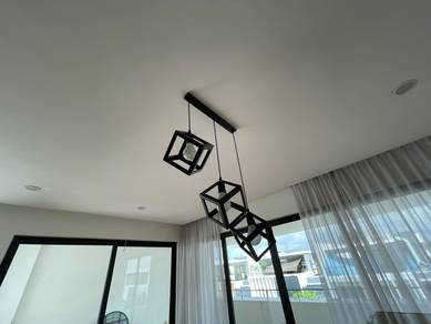 Modern 3-Light Geometric Pendant Light