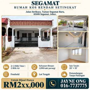 1-storey Terraced House For Sale in Segamat,JHR