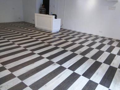 INSTALL VINYL FLOOR l lantai vinyl