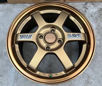 New rim 15x6.5jj volk rays te37 bronze flow form