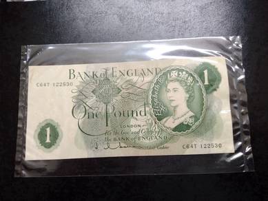 ONE POUND RARE NOTE - Queen Elizabeth II 1970 GEF