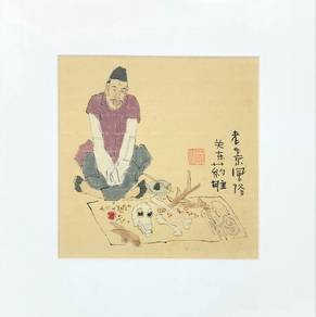 Old Beijing Folk Scene Bone Craving Craft
