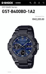 G-Shock Steel GST B400 BLUETOOTH SOLAR GShock