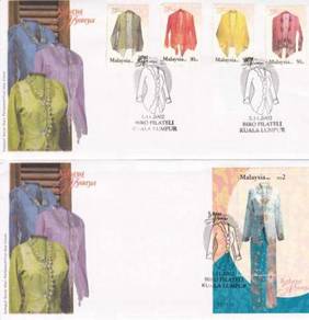 First Day Cover Fashion Heritage Malaysia 2002