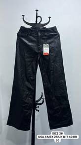 Zara Faux Leather Black Pants