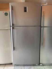 BIG Fridge Peti Sejuk Silver Refrigerator Freezer