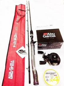 Awashima lure master combo abu garcia pro max reel
