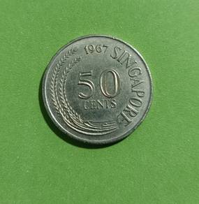Singapore 50 cents 1967