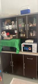 kitchen table with cabinets