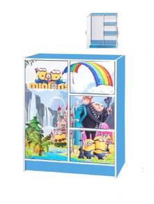 Children Cabinet With Printing Doors (minions)