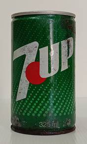 Tin 7up 80s Old Metal Can