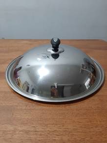 Stainless Steel Wok Pan Cover 38cm 