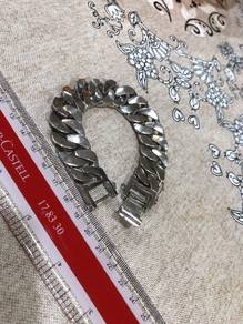 Bangle silver stainless steel
