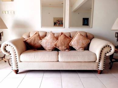 Preloved Sofa Set With Side Tables & Coffee Table