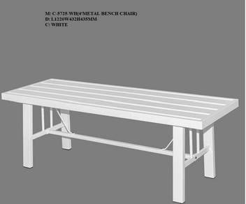 4Ft Metal Bench Chair (C-5725)