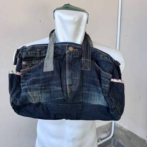 handmade upcycled denim handbag craftedp