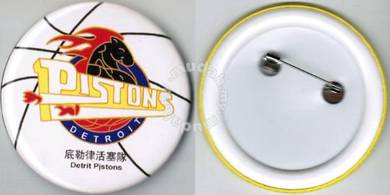NBA Basketball Detroit Pistons Button Badge 58mm