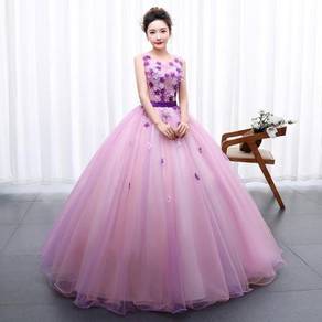 Pink prom wedding bridal ball dress gown RB0815