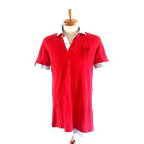 Tommy Hilfiger Polo Shirt Mens Red Tommy Crest