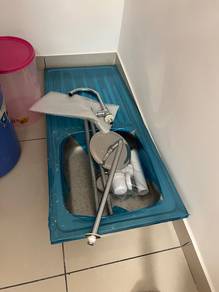 sinki dapurdan rain shower