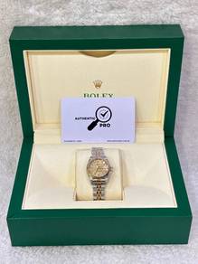 Rolex Lady Datejust 26 Half 18k 750 Yellow Gold