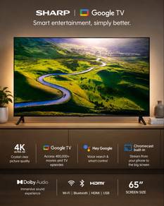 Sharp 65” Google TV 4K UHD