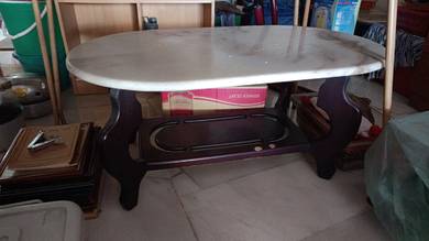 marble top coffee table to let go
