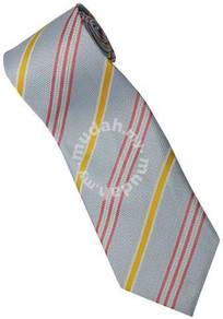 ELB8 Sky Blue Yellow Pink White Striped Neck Tie