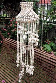 Hand Crafted Sea Shell Chandelier - 33 inches Long