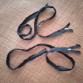 (二手 2nd hand) long zipper長拉鍊 x 2