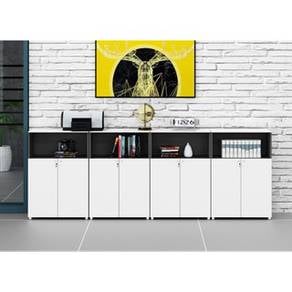 320x40x120cm White Wooden Drawer File Storage