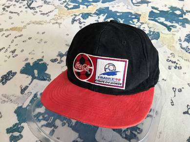 MU4038 Vintage Topi Cap Coca Cola World Cup 1998