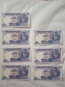 Satu Ringgit Malaysia (7 keping serial number)