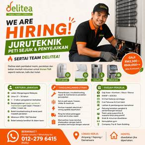 Juruteknik (Technician): Mesin Penyejukan & Dapur