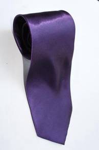 JT10 Purple Top Quality Solid Formal Neck Tie