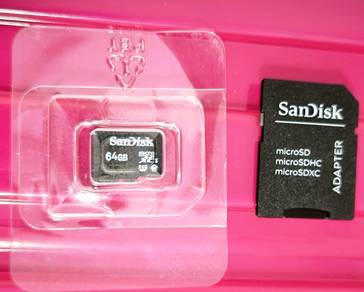 SanDisk 64GB MicroSD Card with Adapter
