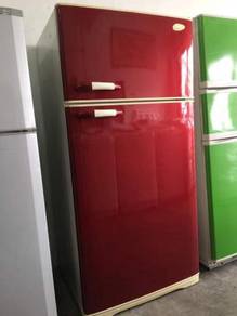 ⁠⁠Kelvinat 2 doors Red fridge Peti Sejuk Ais
