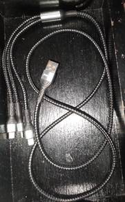 PAVAREAL 120W Fast Charging 3 In 1 Nylon braided 