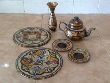 Hiasan tembaga copper decor set