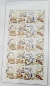 Mint Setenant Sheet Fossil Discoveries Msia 2025