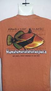 T-Shirt HAWAIIAN ISLANDS 'FISH" Made USA Like New
