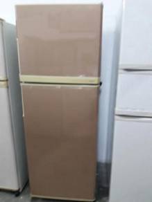 National Fridge Pintu Freezer Gold Refrigerator