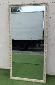 YF08AD Cermin Besar Berbingkai Kayu 3 x 6 Feet